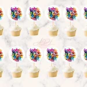 InsideOut 2 cupcake toppers | Inside out Birthday Decorations | Inside Out Party