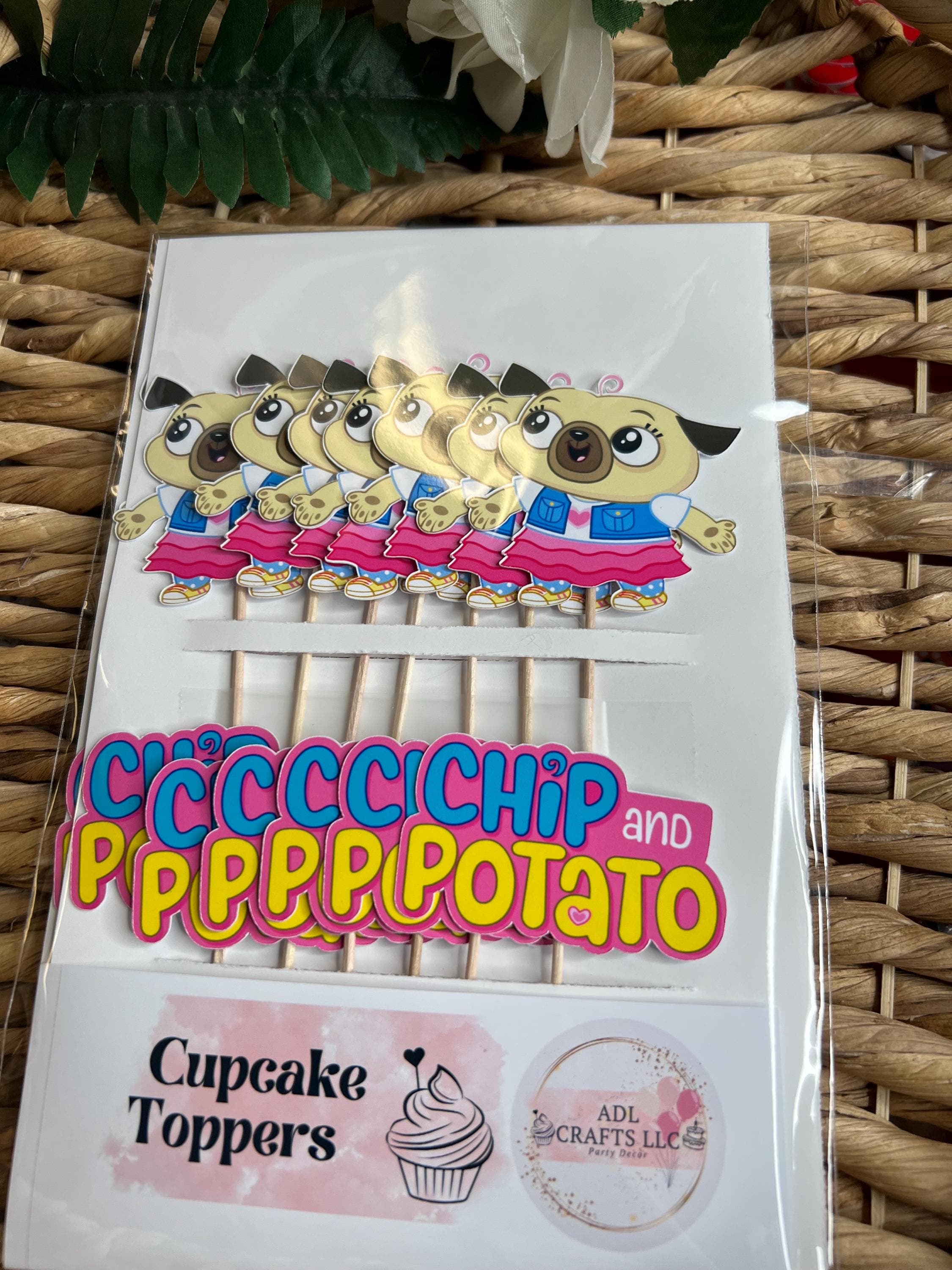 Chip and Potato Birthday Cupcake Toppers | Chip and Potato Birthday