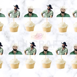 Carin Leon cupcake toppers, Carin Leon party decorations, Carin Leon birthday