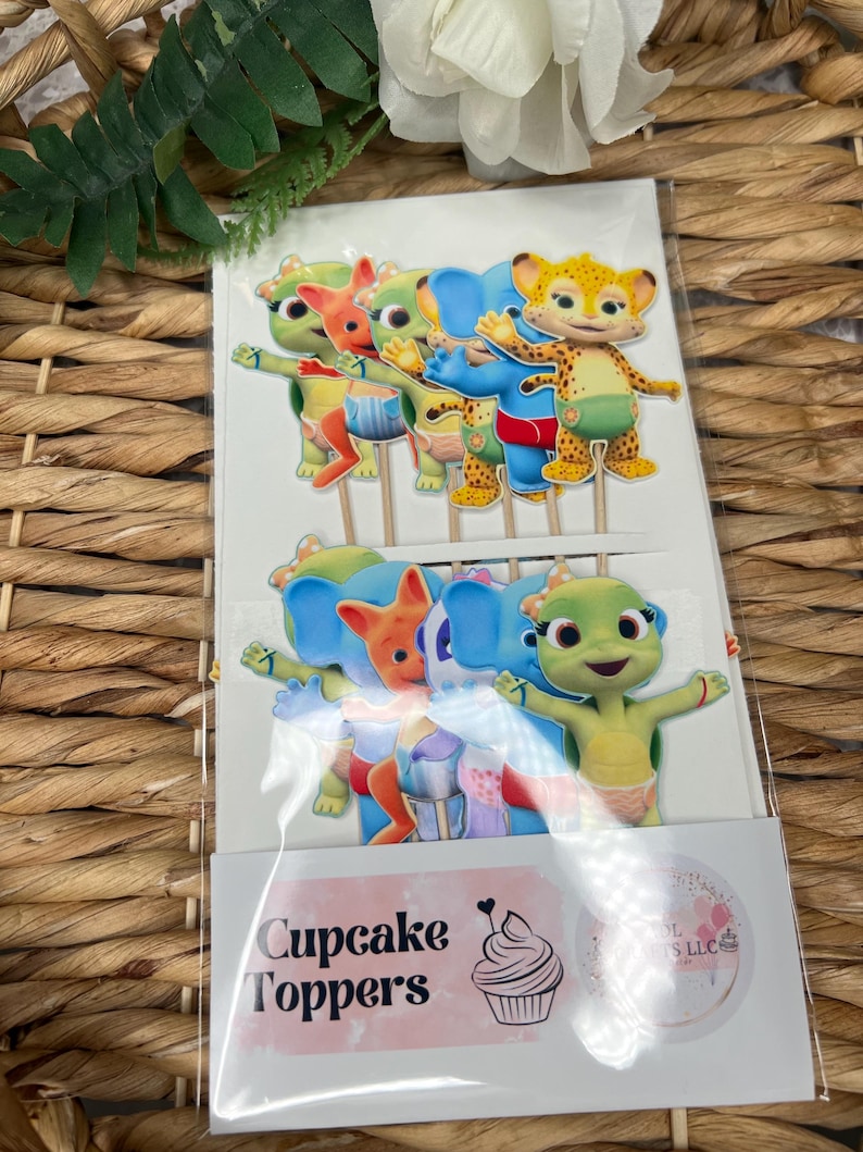 Wordjesse Topper Word Party Birthday Cupcake Toppers | Word Party Birthday Decorations ...