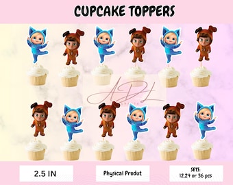 Dave cupcake toppers | AVA Birthday Decorations | Kids Party Decor