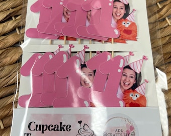 First Birthday Rachel cupcake toppers, Ms Rachel party decorations, Ms Rachel One Year birthday decorations