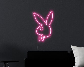 Playboy - Playboy Logo, Bad Bunny, Home Bar Metal Sign, Led Light Sign -  Lynseriess