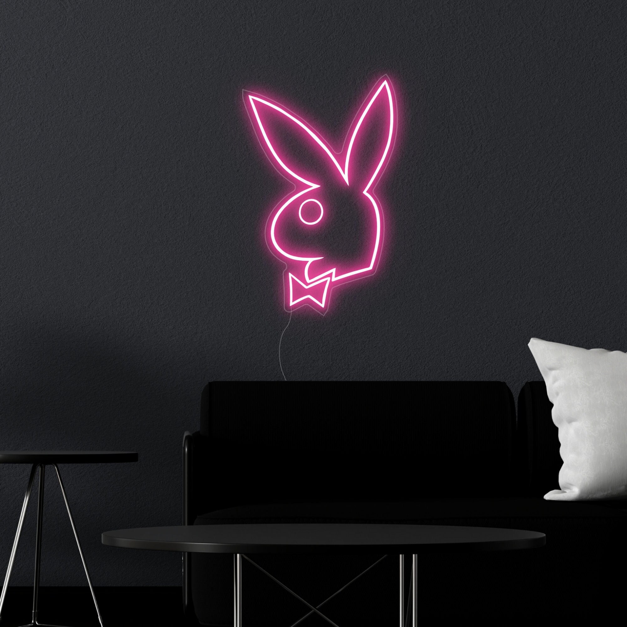 Playboy - Playboy Logo, Bad Bunny, Home Bar Metal Sign, Led Light Sign -  Lynseriess