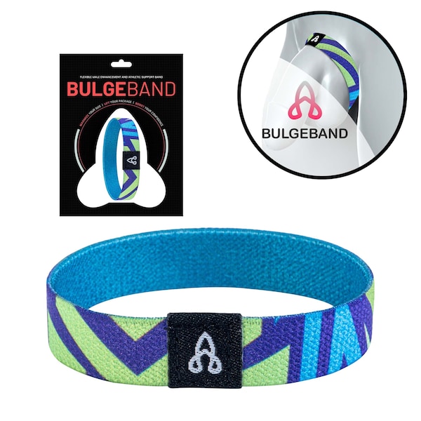 Bulge Band - Juguete sexual con anillo flexible para pene (Neon Galaxy)