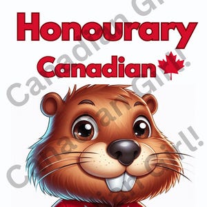 Castor canadien honorifique en téléchargement numérique - Montrez votre soutien au Canada !