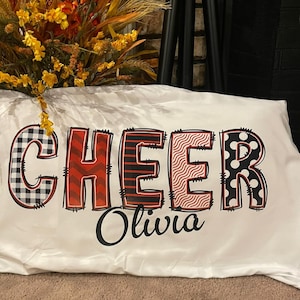 Custom Pillowcases. Perfect for Cheer, Dance, Sports, or Just Because.  Send them off with a personalized pillowcase.