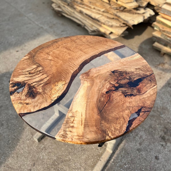 Epoxy Coffee Table Round Etsy