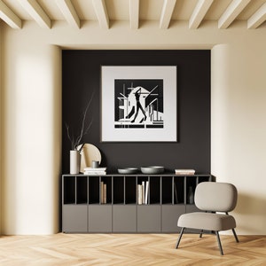 Nowoczesna sztuka, plakat do wnętrz, wystrój domu, sztuka ścienna, abstrakcyjny design