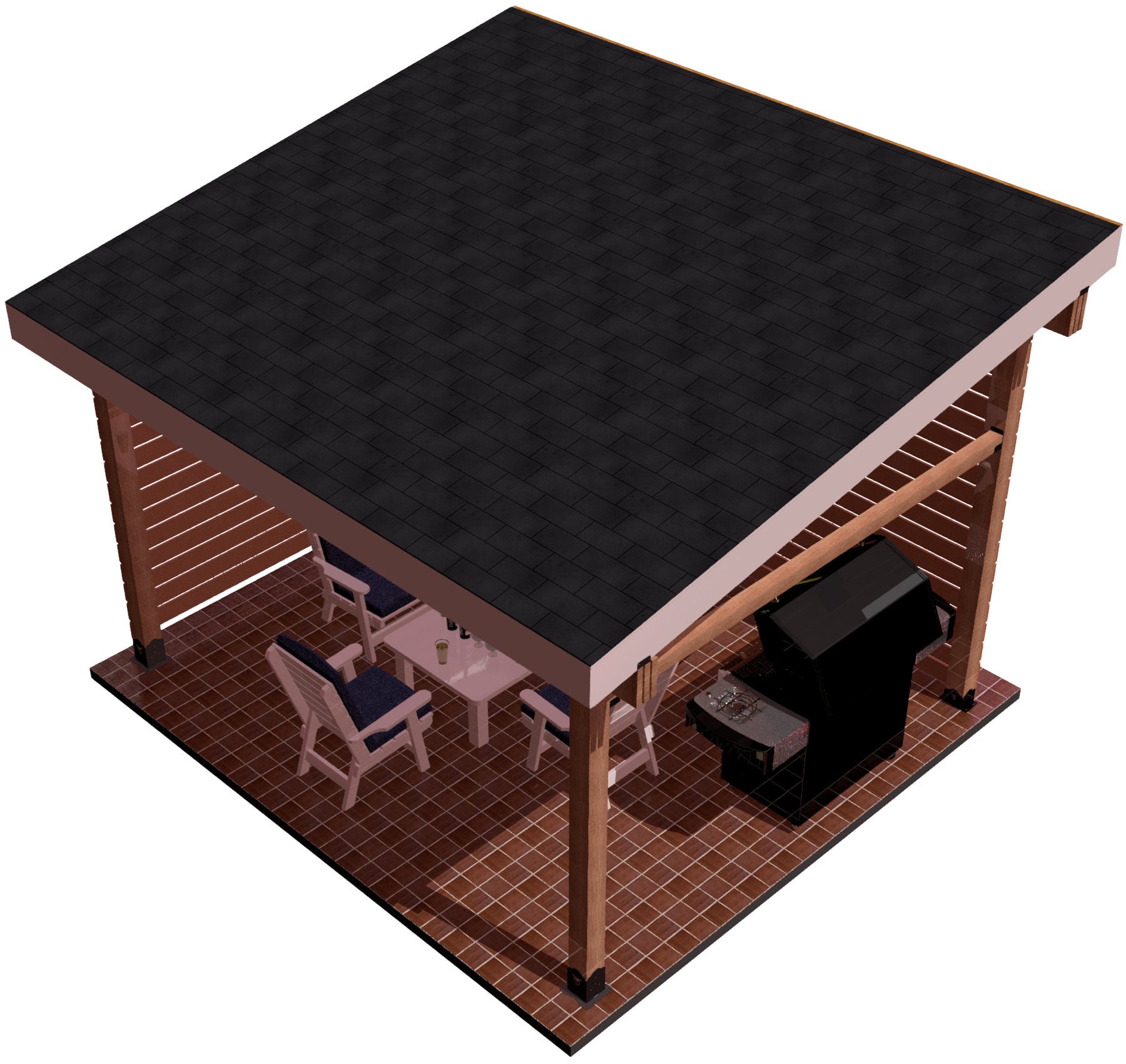 DIY 6x6 Freestanding Lean to Brackets Kit - Easy-to-build Garden ...