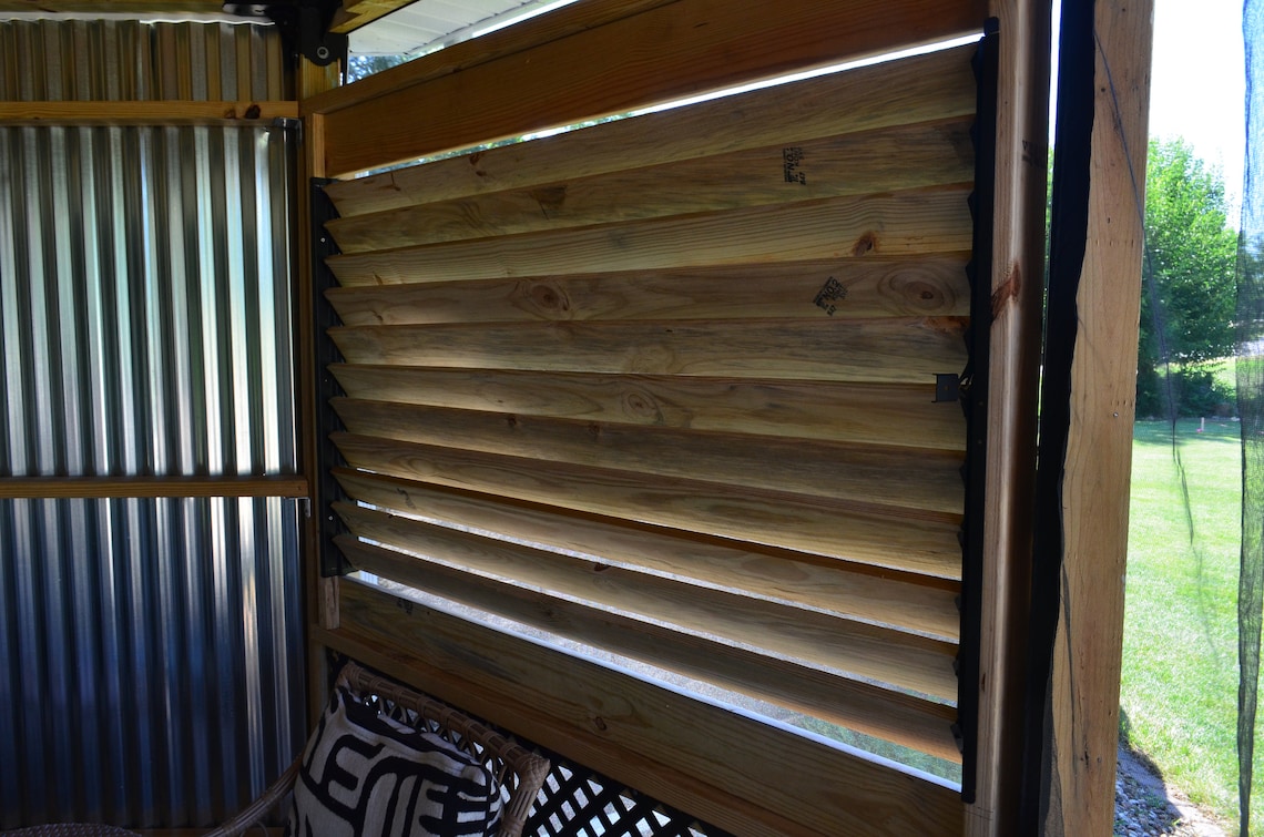 24 DIY Rotating Louver Brackets Diy Blinds Diy Storm Shutters Diy