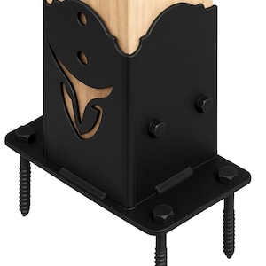 DIY 4x4 Post Anchor Bracket: Heavy Duty Iron Wall Mount