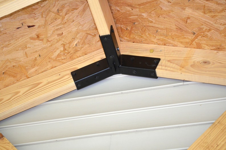 Universal Width, 512 Pitch, Gable Roof Brackets Kit Front Porch Cover