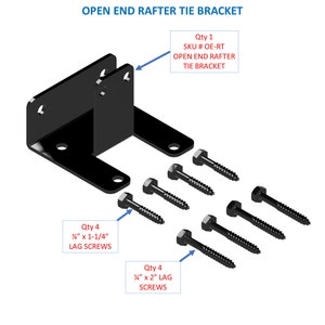 DIY Iron Open End Rafter Tie Bracket: Universal Joist Support