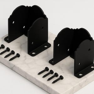 Heavy Duty 3x3 Deck Rail Post Anchor Bracket: 2-Pack