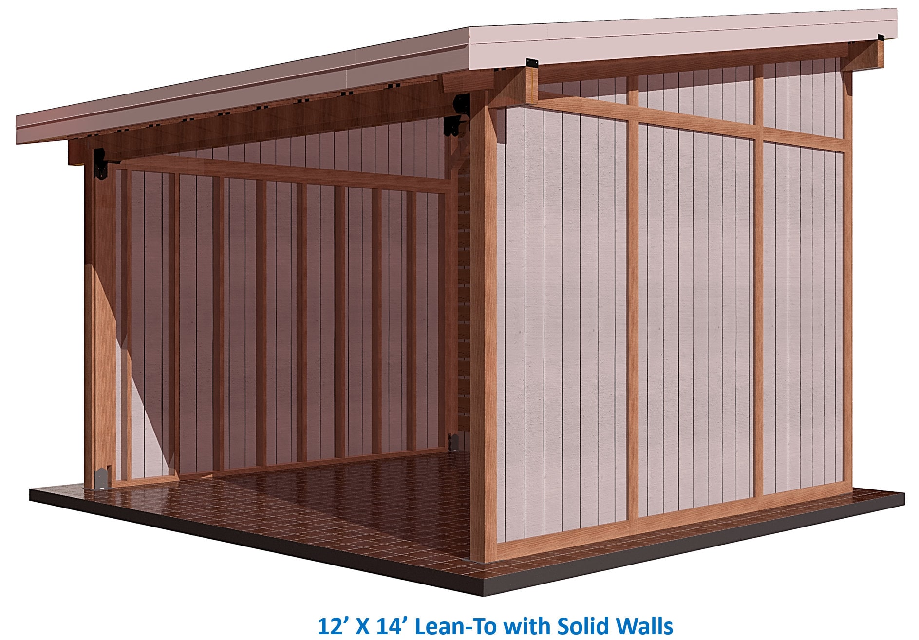 DIY 6x6 Freestanding Lean to Brackets Kit - Easy-to-build Garden ...