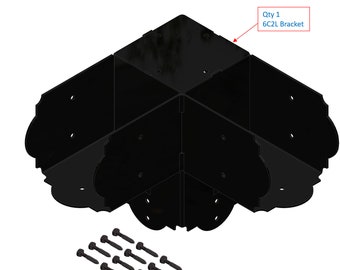 DIY 6x6, Iron, Universal 2-Way Elbow Bracket