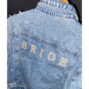 Denim Half Pearl Jacket