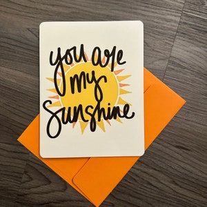 You are my sunshine - Grußkarte