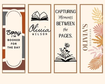 Personalized Acrylic Bookmarks for Bookworms
