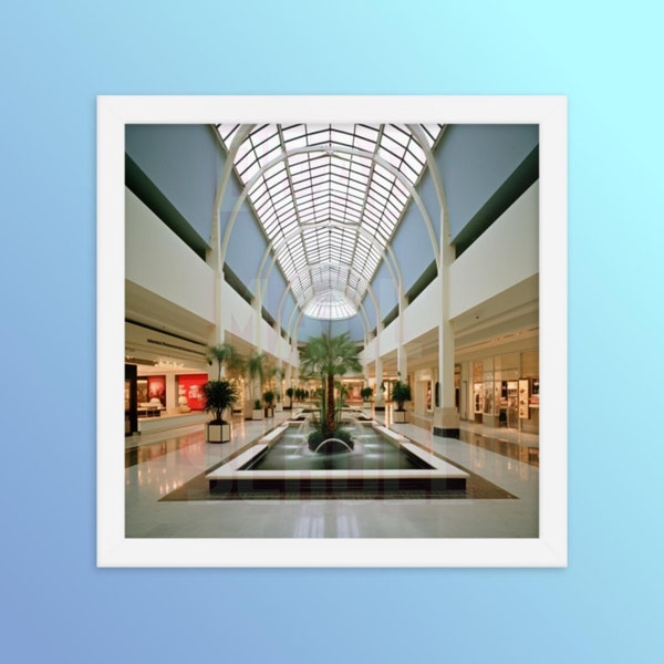Shopping Mall Art | Architecture Print | Dead Mall Art | DeadMall Scroll | Framed Photo Paper Poster