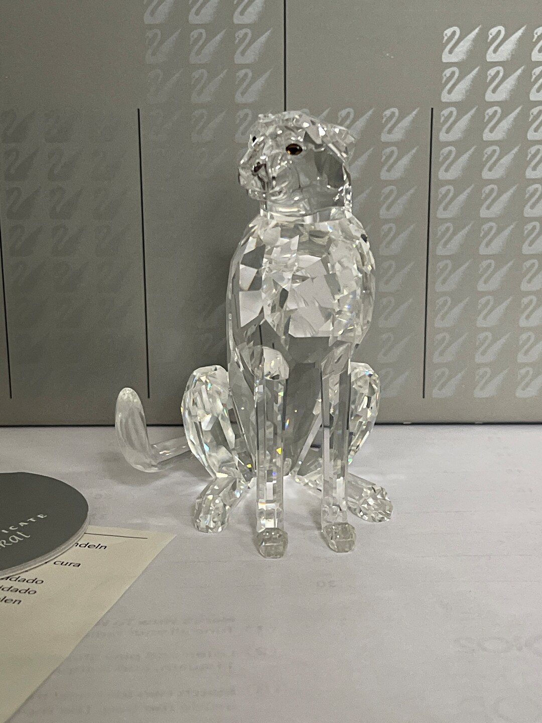 Swarovski Crystal CHEETAH #183225 Retired African Wildlife