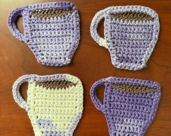 Coffee Cup Coasters handmade crochet (Set of 4)