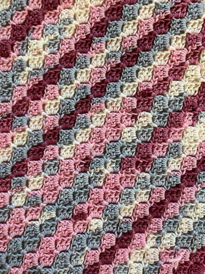 Multicolor Corner to Corner Baby Blanket With Soft White Etsy