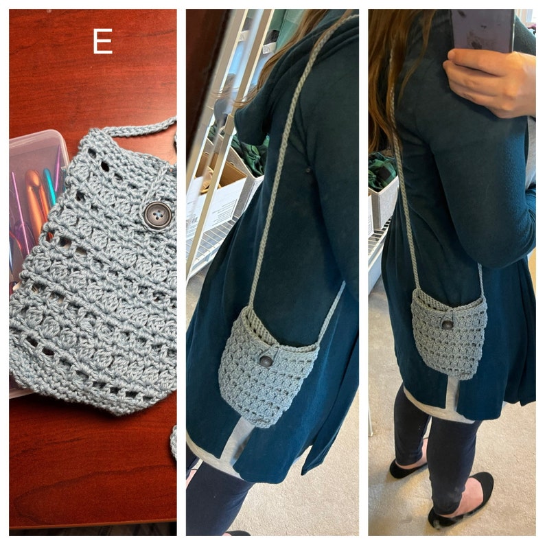 Crocheted Cell Phone Crossbody/Shoulder Bag Variety zdjęcie 7