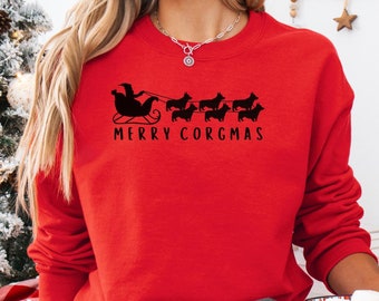 Corgi Christmas Sweatshirt Corgi Sweatshirt Corgi Mom Sweatshirt Corgi Mom Gift Corgi Lover Gift Gift for Corgi Mom Gift for Corgi Lover