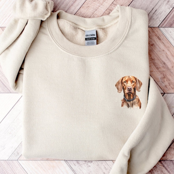 Vizsla Sweatshirt, Vizsla Mom Sweatshirt, Vizsla Mom Crewneck, Gift for Vizsla Lover, Vizsla Mom Gift, Hungarian Vizsla Sweater, Vizsla Dad