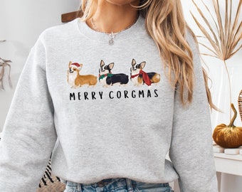 Merry Corgmas Sweatshirt: Festive Corgi Christmas Sweater