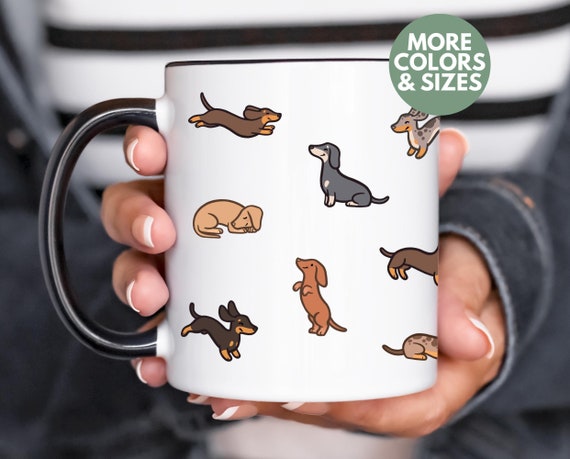 Dachshund Mug Doxie Lover Gift Sausage Dog Lover Present Birthday Holiday Gift Ceramic Funny Pet Owner Cup Office Decor Doxin Mom Dad Coffee