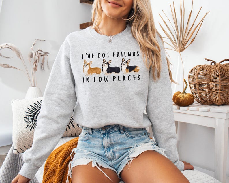 Womens Corgi Sweatshirt Dog Parent Present Funny Kids Corgi Sweatshirt Gift for Corgi Lover Crewneck Youth Corgi Sweater Corgi Mom Gift for Her