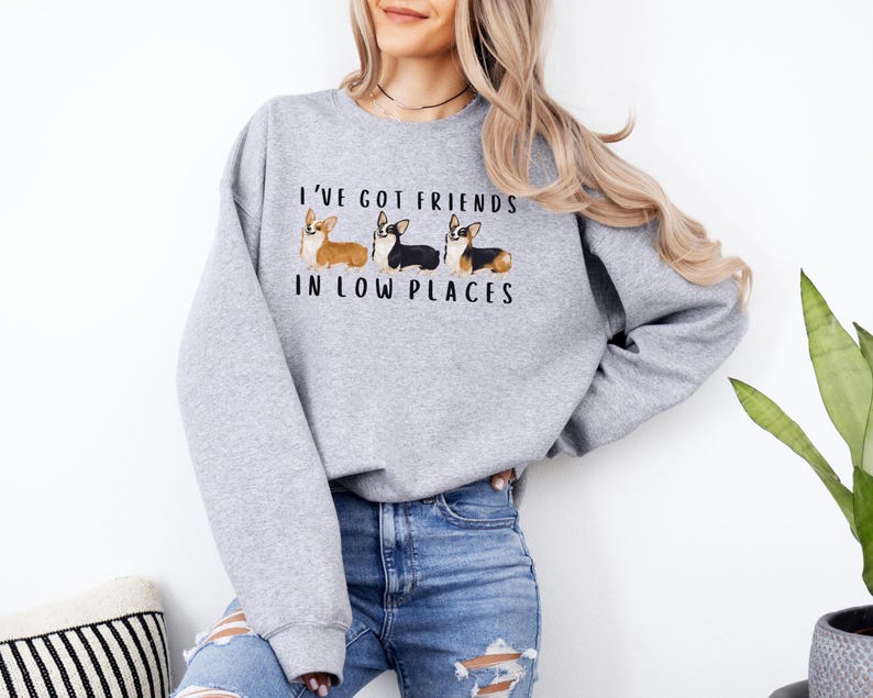 Dog Parent Present Funny Kids Corgi Sweatshirt Gift for Corgi Lover Crewneck Youth Corgi Sweater Corgi Mom Gift for Her Womens Corgi Sweatshirt