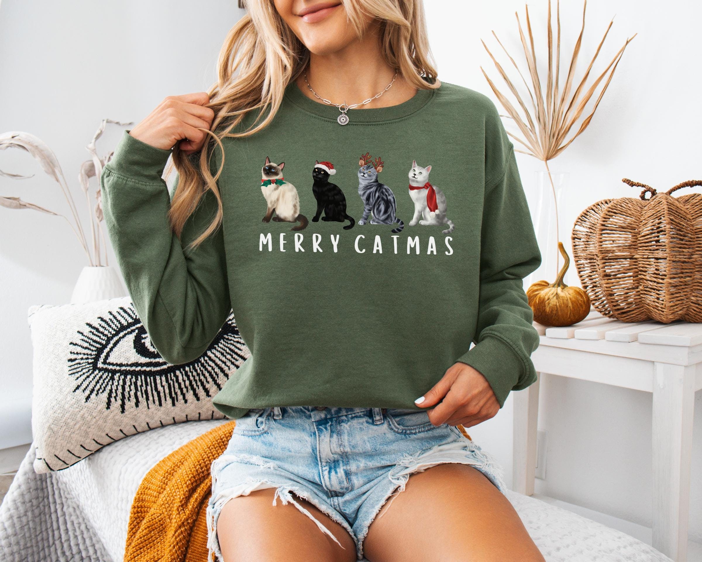 Merry Catmas Christmas Cat Tree Funny Meowy Catmas Shirt Merry Catmas Christmas Cat Tree Funny Meowy Catmas Shirt