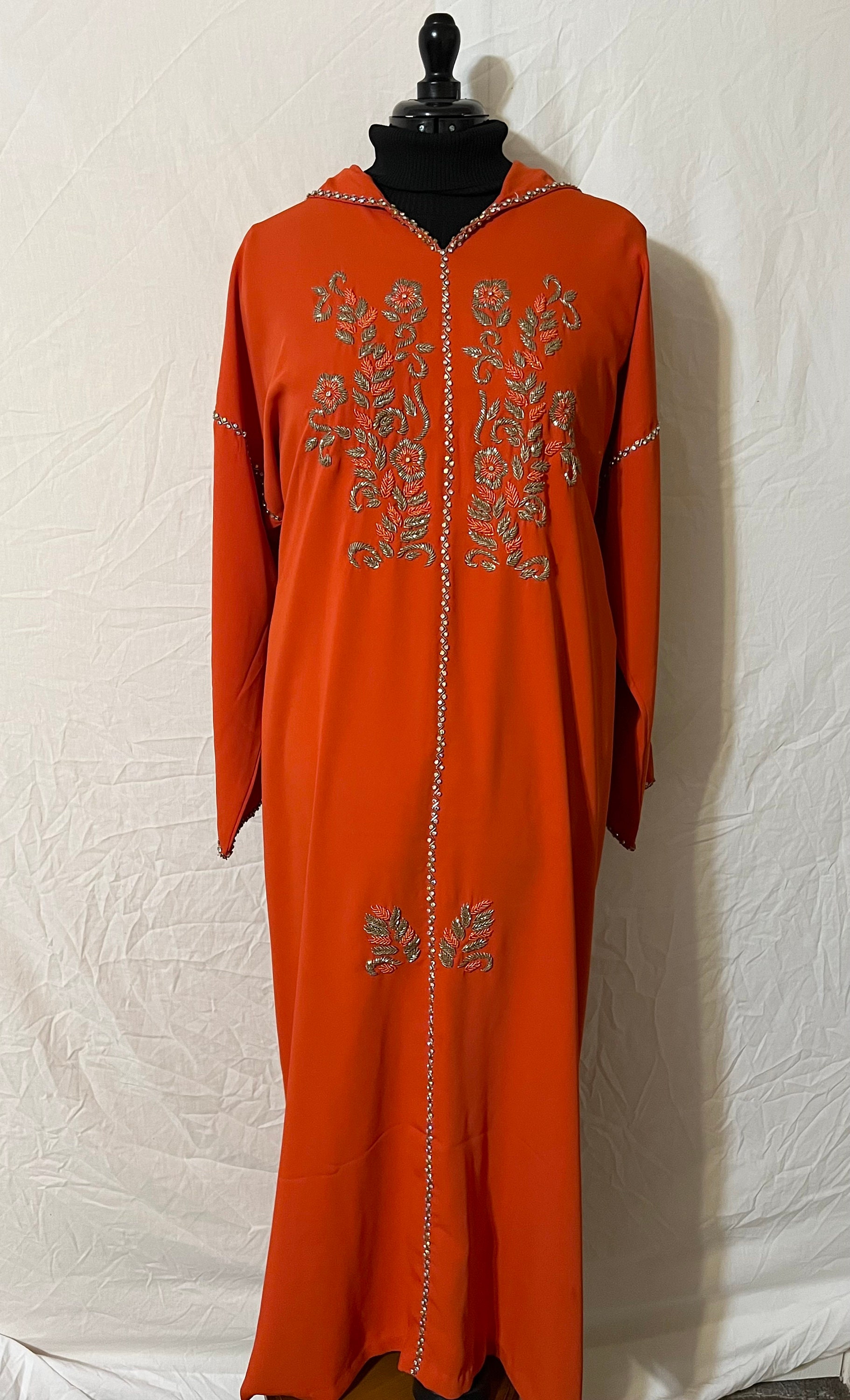 Djellaba orange sale