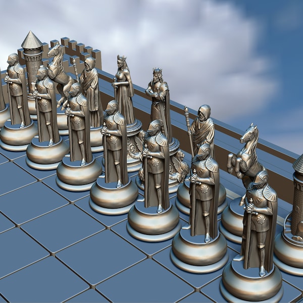 Chess Camelot Stl Set