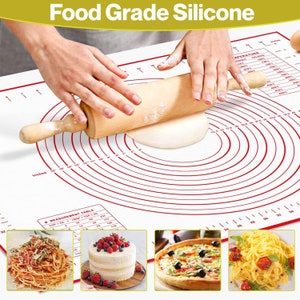 Non-Stick Silicone Kneading Pad Pastry Board Flour Rolling Baking Dough Mat  BD.