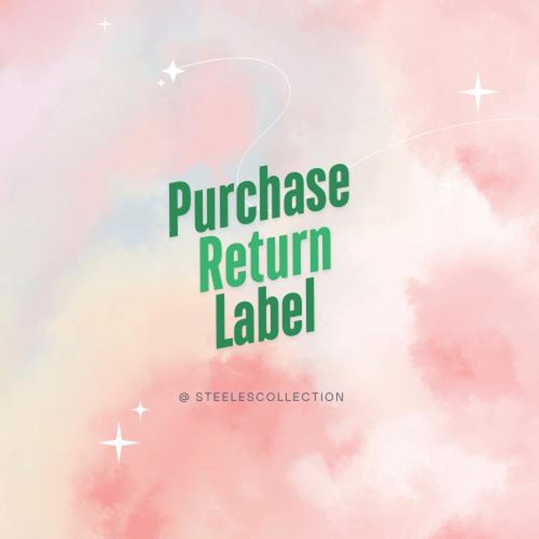 Return Shipping Label for Product Adjustment and Reshipment - Etsy