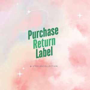 Return Shipping Label for Product Adjustment and Reshipment