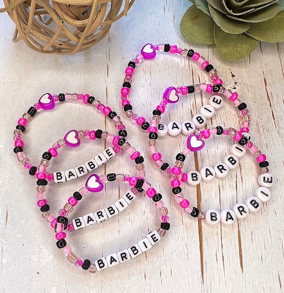 BARBIE Bracelets Stackable Bracelets Letter Bracelets Word Bracelets Clay  Bracelets Heishi Bracelets Stackable Bracelets - Etsy