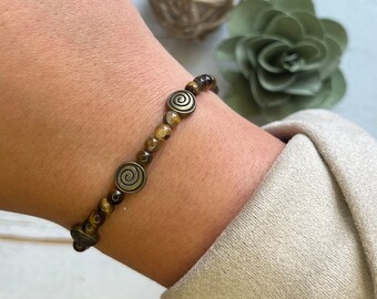 Handcrafted Earthy Beaded Bracelet | Rustic Revival, Natural Tones