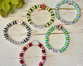 Custom Kids Sports Bracelet with Name