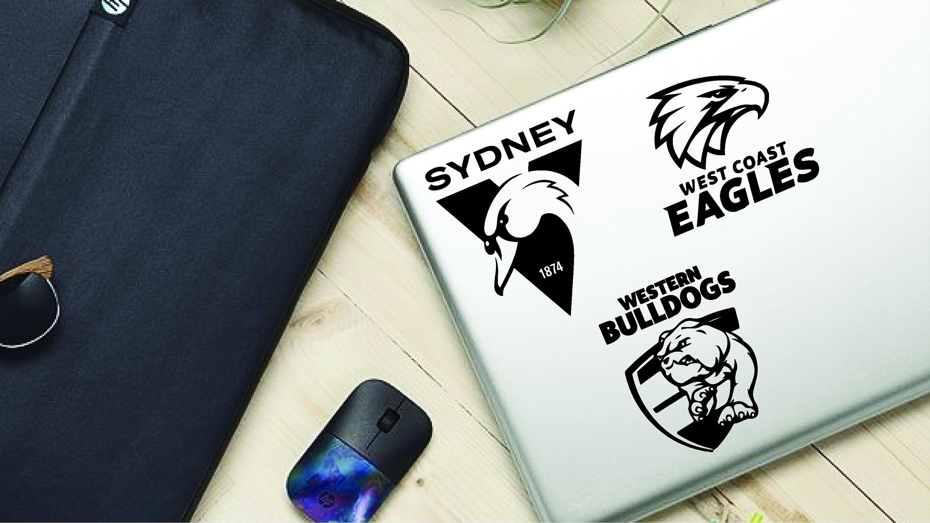 AFL Teams Vinyl Decal Footy Teams Decals AFL Logo Vinyl - Etsy Australia