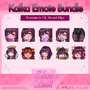 Kafka Emote Mega Bundle for Twitch, Discord and YouTube | Custom Emotes | Twitch Emote | Discord Emote | Discord Stickers | Stream Emotes