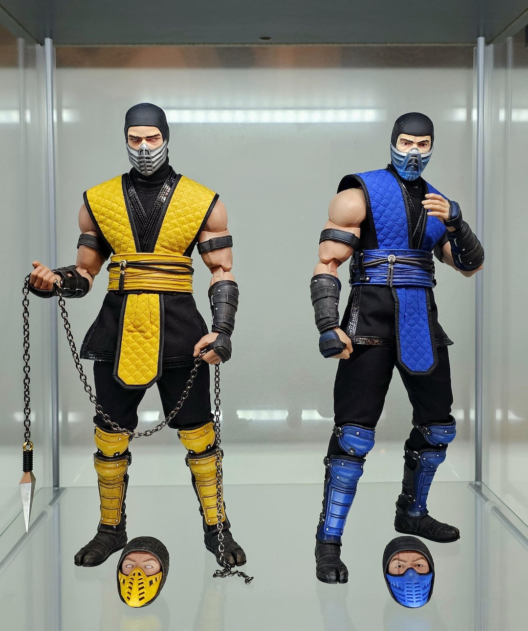 Custom Painted 1995 Scorpion or Sub-zero Resin Head Sculpt
