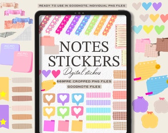 Stickers numériques | Stickers agenda quotidien | Stickers iPad | Autocollants Goodnotes | Stickers OneNote | Stickers numériques Kawaii | Autocollants PNG