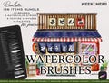 Watercolor Procreate Brushes, iPad Brushes, Painting tool for Procreate, Watercolor Brushes, Watercolor Canvas Digital Download, Procreate
