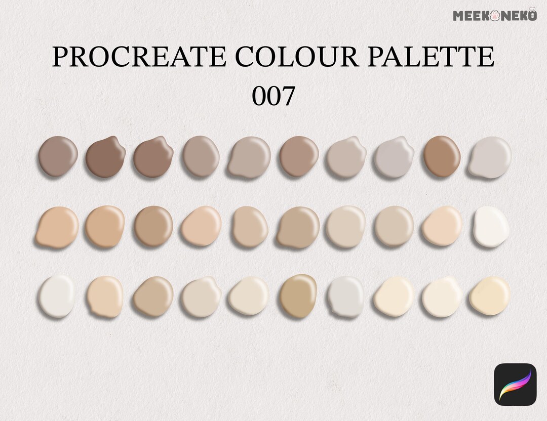 Procreate Color Palette 007, iPad Color Picking, Color Palettes, iPad ...